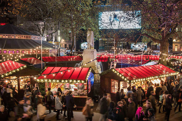 leicster square christmas market