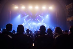 Audience watching a Christmas show