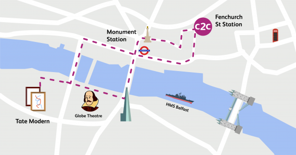 Walking Routes London Fenchurch Street To South Bank